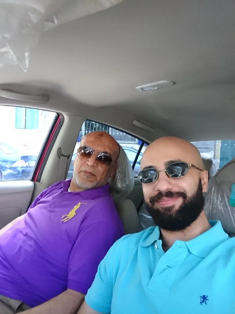 With my father